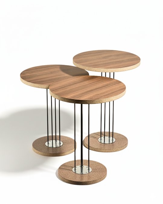 Stylish Nested Coffee Tables Set