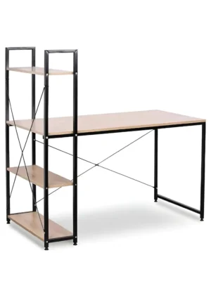 Multifunctional Desk with Bookshelf | Modern Computer Table for Home Office
