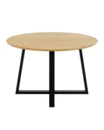 Modern Round Dining Table with Metal Legs
