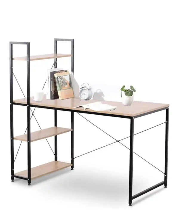 Multifunctional Desk with Bookshelf | Modern Computer Table for Home Office