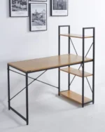 Multifunctional Desk with Bookshelf | Modern Computer Table for Home Office