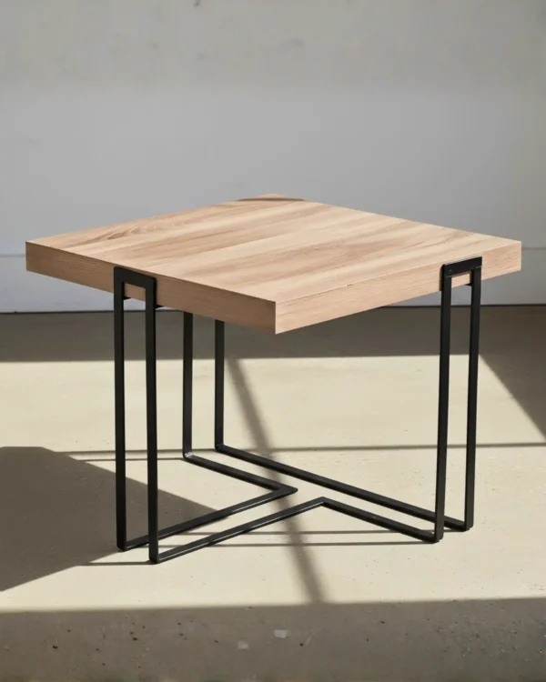 Modern Industrial Square Coffee Table
