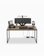 Modern Industrial Wood & Metal Desk