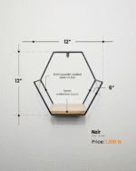 Noir Wall Decor Shelf- CRV- WD001