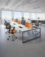 Modern Collaborative Office Desk | Ergonomic Workstation Table for Teams
