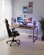 Modern Industrial Wood & Metal Desk
