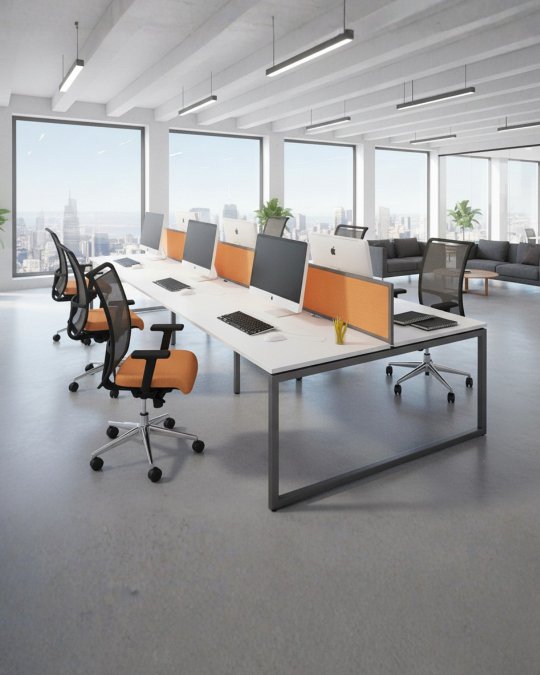 Modern Collaborative Office Desk | Ergonomic Workstation Table for Teams