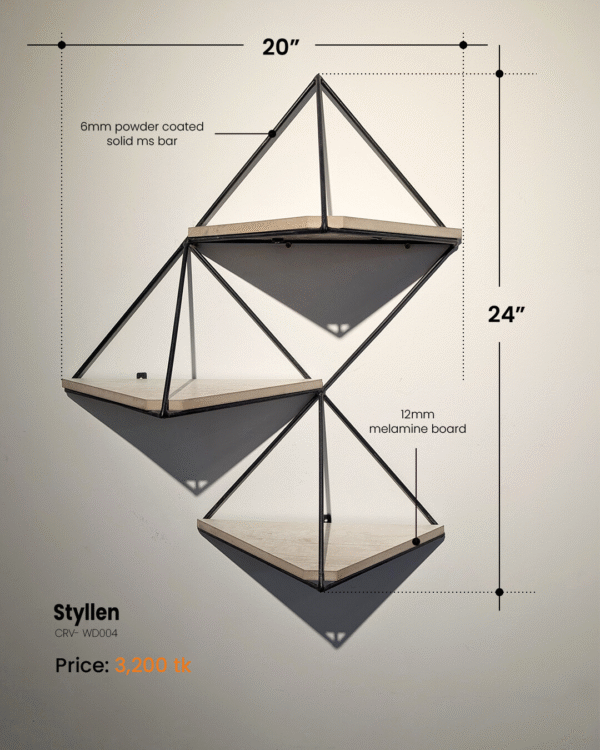 Styllen Wall Decor Shelf- CRV- WD004