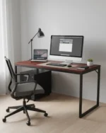 Modern Industrial Wood & Steel Office/Gaming Desk