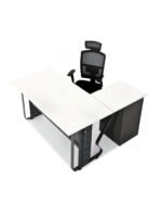 Modern Office Desk with Storage | Executive Workstation Table