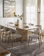Pavia 6-Seater Marble Top Dining Table | CRV-D001