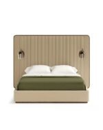 Hotel-Style Bed with Integrated Sconce Lighting | CRV-B007(K)