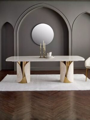 Giorno 8-Seater Marble Top Dining Table | CRV-D002