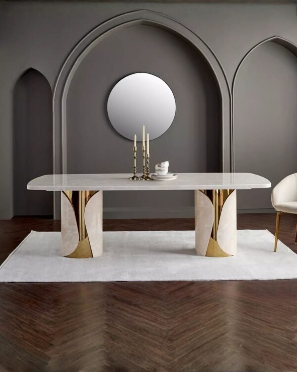Giorno 8-Seater Marble Top Dining Table | CRV-D002