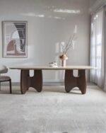 Pebble 8-Seater Marble Top Dining Table | CRV-D004