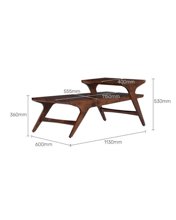 Saluki Two-Tier Center Table | CRV-D011