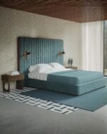 Hotel-Style Bed with Integrated Sconce Lighting | CRV-B007(K)