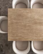 Pavia 6-Seater Marble Top Dining Table | CRV-D001