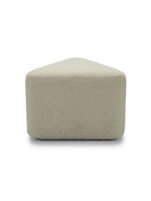 Modern Triangle Dressing Tool – Minimalist Fabric Ottoman Puff