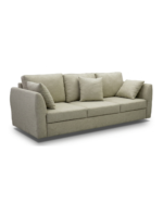 Modern Luxury 3-Seater Fabric Sofa – Minimalist Living Room Couch
