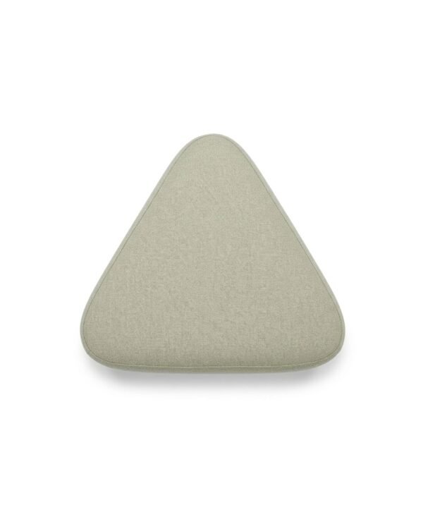 Modern Triangle Dressing Tool – Minimalist Fabric Ottoman Puff
