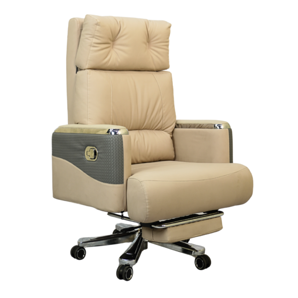 PrimeX Boss Chair | BC003-Light Cream