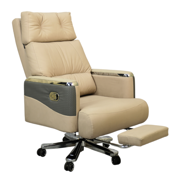 PrimeX Boss Chair | BC003-Light Cream