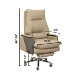 LuxPro Boss Chair | BC002-Light Cream