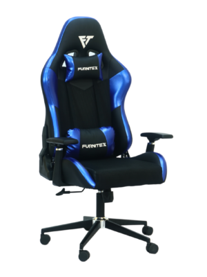 Gaming Chair with 4D Armrest (CRV-00G1) Glossy Blue