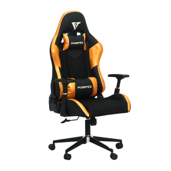 Gaming Chair with 4D Armrest (CRV-00G1) Glossy Orange