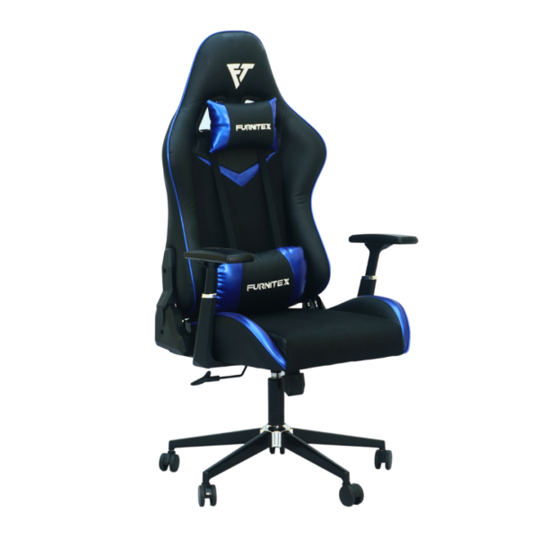 Gaming Chair with 4D Armrest (CRV-00G2) Glossy Blue