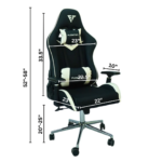 Gaming Chair with 4D Armrest (CRV-00G2) Glossy White