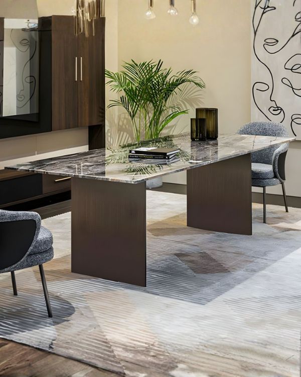 Nuevo 8-Seater Marble Top | Dining Table | CRV-DT008