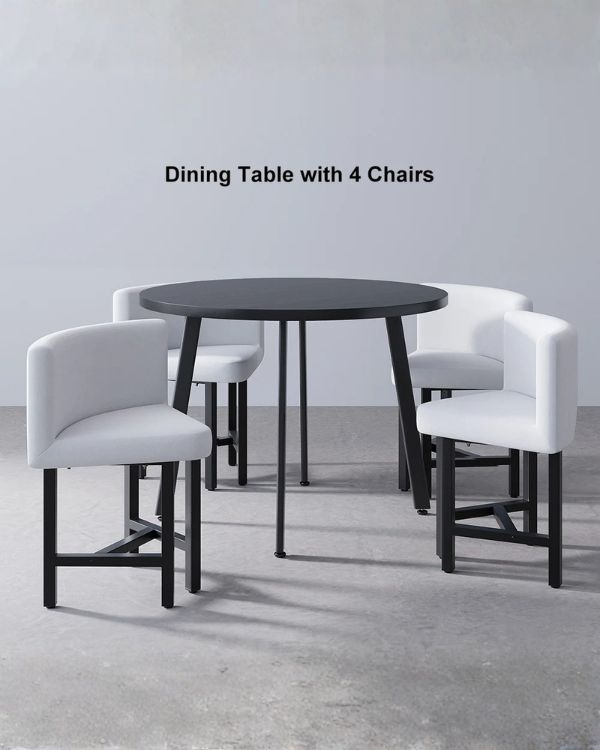 Compact Crescent Round Dining Table Set | CRV-DT010
